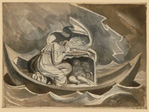 Danae im Kahn mit dem kleinen Perseus von Johann Heinrich Füssli