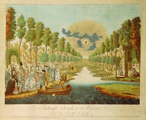 Ankunft von Kaiser Joseph im Elysium von Johann Hieronymus Loeschenkohl