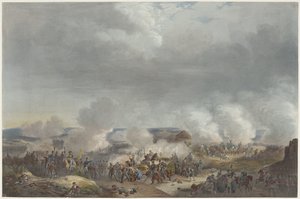 Prinz von Oranien in der Schlacht bei Quatre-Bras, 1815