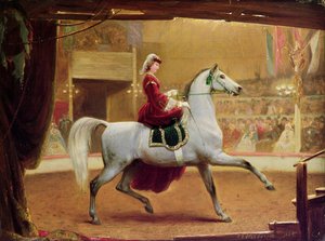 Die Zirkusreiterin, 1865 von Johann Jakob Eduard Handwerk