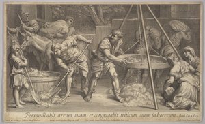 Der Weizen und die Spreu, 1728 von Johann Jakob Frey the Elder