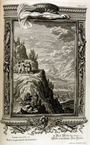 Aaron und Hur stützen die Hand von Moses auf dem Sinai, als die Israeliten in den Sinai flohen, Exodus aus Ägypten