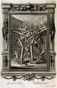 Samson zerstört den Tempel des Baal