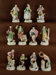 Elf Handwerkerfiguren