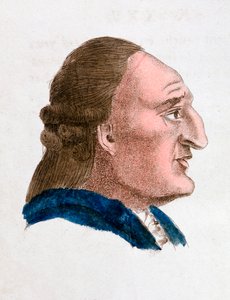 Die Gesichtszüge einer feurigen, leidenschaftlichen Person, 1808 von Johann Kaspar Lavater