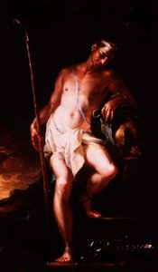 David mit dem Kopf von Goliath