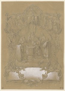 Entwurf für eine Taufurkunde von Johann Klein (attributed to)