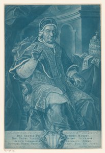 Porträt von Benedikt XIV. von Johann Lorenz Rugendas (II)