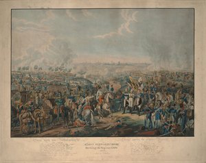Nach der Völkerschlacht: Prinz Schwarzenberg bringt die Siegesnachricht am 18. Oktober 1813 von Johann Lorenz Rugendas the Younger