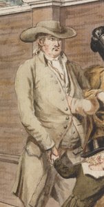 Sonntagmorgen vor dem Arch Street Meeting House, Philadelphia von Johann Ludwig (1787-1821) (attr.to) Krimmel