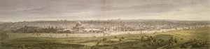 Jerusalem. Radierung von Bernatz et alii - Felsing, F. Stampatore von Johann Martin Bernatz