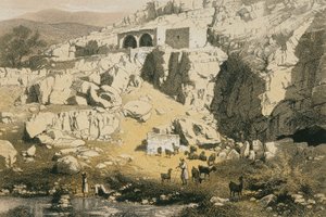 Ansicht von Baniyas von Johann Martin Bernatz