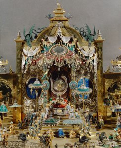 Der Hof in Delhi am Jahrestag des Großen Mogul Aureng-Zeb von Johann Melchior Dinglinger