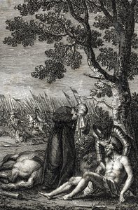 Der Tod von Adolf von Nassau in der Schlacht bei Göllheim am 2. Juli von Johann Michael Mettenleiter