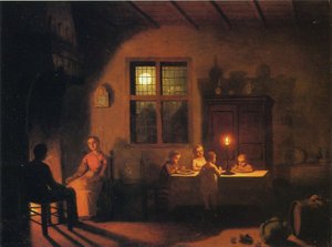 Abend zu Hause, 1867 von Johann Mongels Culverhouse