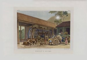 Die Zuckermühle. Aus Malerische Reise in Brasilien, 1830-1835 von Johann Moritz Rugendas