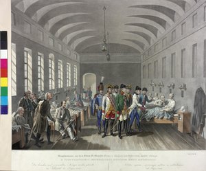 Besuch im Feldlazarett in Lugoj 1789 von Johann Nepomuk Hoechle