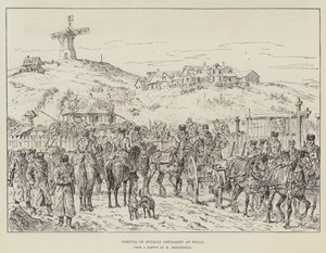 Ankunft der russischen Artillerie in Wilna von Johann Nepomuk Schonberg