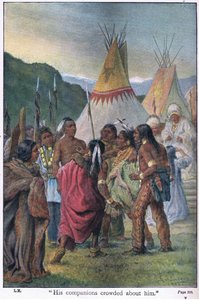 Seine Gefährten drängten sich um ihn von Johann Nepomuk Schonberg