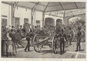 Die Honourable Artillery Company of London startet zur Oster-Freiwilligen-Überprüfung von Johann Nepomuk Schonberg