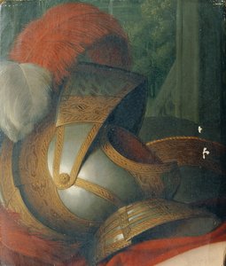 Helm und Rundschild