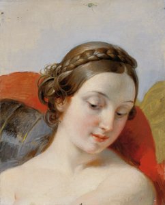 Kopf eines jungen Mädchens (Studie zu "Rüdiger und Angelica") von Johann Peter Krafft