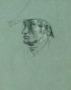 Kopfstudie zu "Rückkehr des Kaisers Franz aus Pressburg" von Johann Peter Krafft