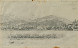 Landschaft für "Kaiser Franz begleitet den Sarg eines Armen" von Johann Peter Krafft