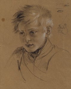 Porträtstudie zu "Erzherzog Karl mit seinem Stab in der Schlacht bei Aspern"