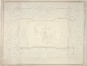 Stuckdecke im Speisesaal des Unteren Belvederes von Johann Peter Krafft