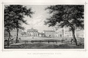 Das Brandenburger Tor, Berlin von Johann Poppei