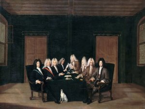 Die Gesandten des Friedenskongresses von Baden am 7. September 1714