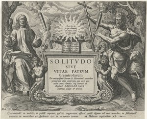 Christus und Johannes der Täufer (Männliche Einsiedler) von Johann Sadeler (I)