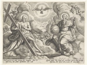 Die heilige Dreifaltigkeit in den Wolken von Johann Sadeler (I)
