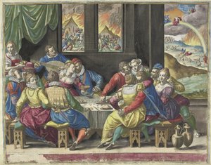 Die Menschheit wartet auf das Jüngste Gericht von Johann Sadeler (I)