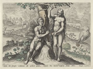 Eva verführt Adam von Johann Sadeler (I)