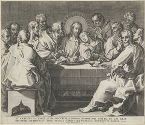 Das letzte Abendmahl von Johann Sadeler (I)