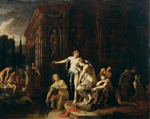 Diana und Kallisto im Bade von Johann Spillenberger