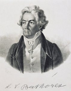Porträt von Ludwig van Beethoven von Johann Stephan Decker