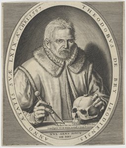 Porträt von Theodor de Bry 1528-1598, ca. 1597