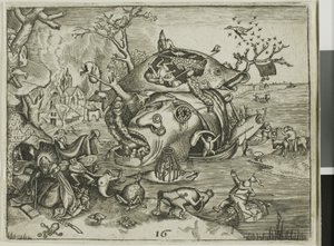 Die Versuchung des heiligen Antonius, Tafel 16 aus den Emblemata Secularia