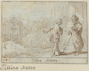 Titiro und Messo, 1640 von Johann Wilhelm Baur