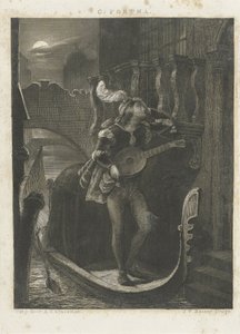 Gondel bei Mondschein von Johann Wilhelm Kaiser (I)