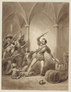 Der Tod von Herman de Ruyter in Loevesteyn, 1570