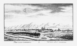 Ansicht von Selenginsk, ca. 1735