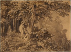 Der Sündenfall von Johann Wilhelm Schirmer