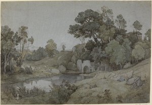 Die Grotte der Egeria von Johann Wilhelm Schirmer