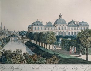 Der Palast der Kurfürsten in Poppelsdorf, bei Bonn, von Johann Ziegler von Johann Ziegler