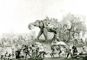 Die Botschaft von Hyderback nach Kalkutta, ca. 1800