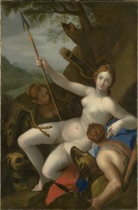 Diana mit Nymphen, Hunden und Wild